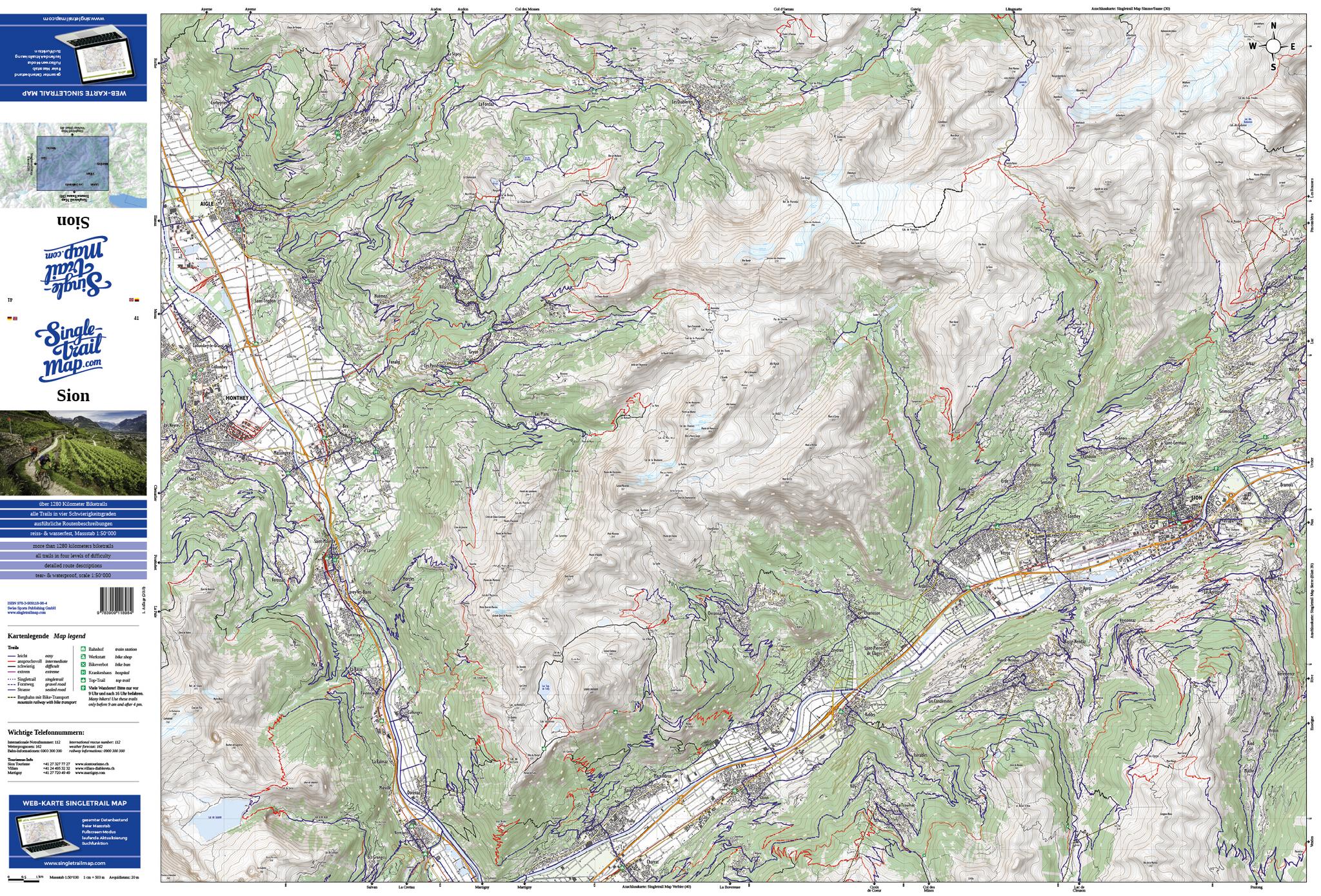 Singletril Map 041 Sion Vorderseite