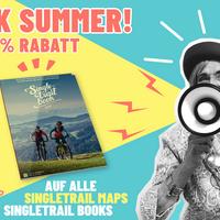 Black Summer! Singletrail Map & Singletrail Book mit 50% Rabatt